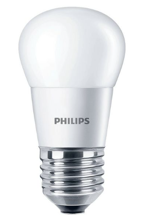 נורת כדור לד פיליפס PHILIPS 4W E27 3000K P45
