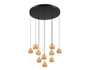 10 תלוי על בסיס שחור עגול