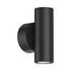 צמוד קיר שחור PATIO UP&DOWN 12W 60° IP65 אור חם