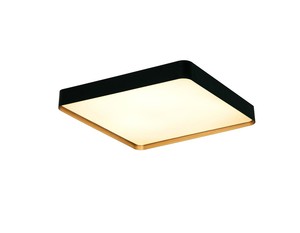 פלפון מרובע שחור+זהב LED 80X80