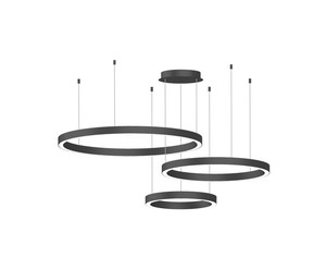 3 תלוי LED שחור