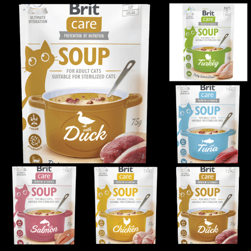 בריט קר מרק לחתול במגןן טעמים75 גרם Brit Care SOUP