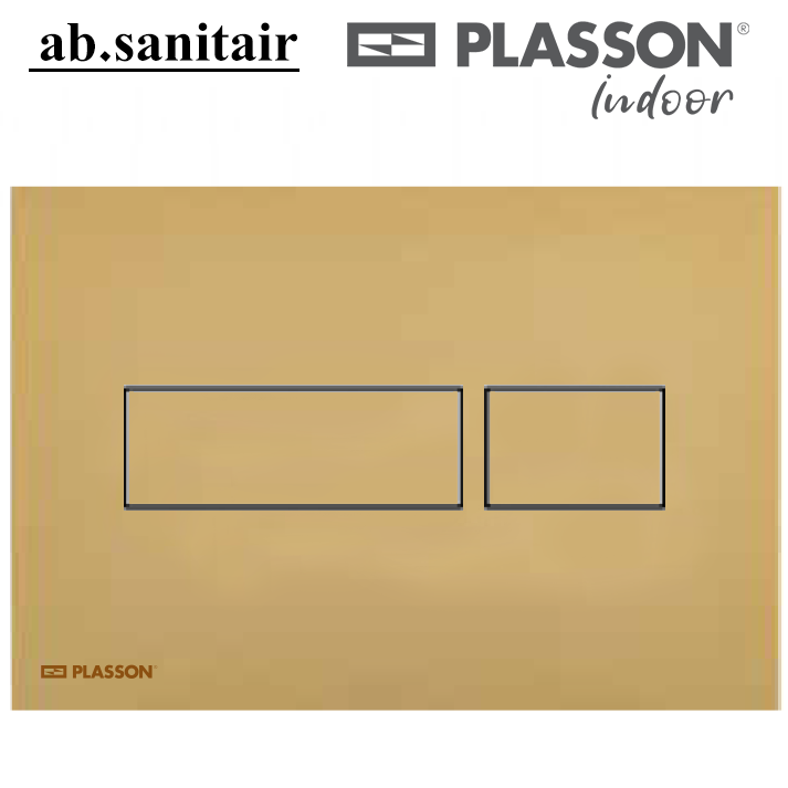לחצן ניאגרה סמויה זהב מט | מקורי של פלסאון PLASSON | סני 201 | 50636844