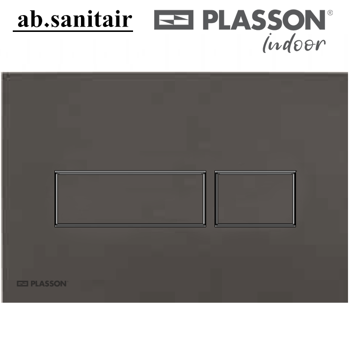 לחצן לניאגרה סמויה גרפיט מט | מקורי של פלסאון PLASSON | סני 201 | 50636843