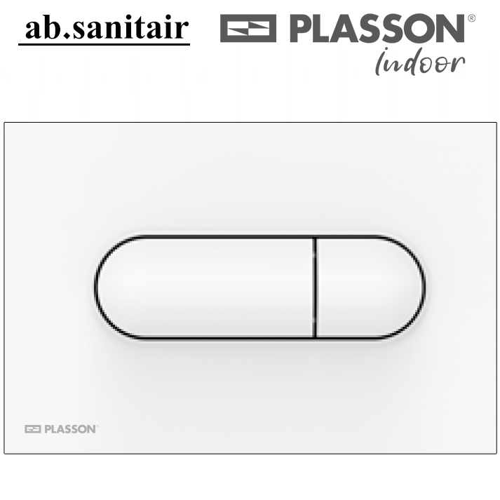 לחצן ניאגרה סמויה לבן | פלסאון PLASSON | סני 202 | 50636994
