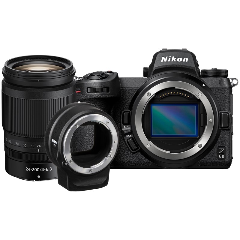 מצלמה חסרת מראה ניקון Nikon Z6II 24-200 + Ftz Kit - קיט