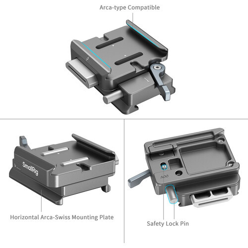 SmallRig HawkLock 4639 H38 Arca-Swiss Quick Release Plate Set for DJI Stabilizers