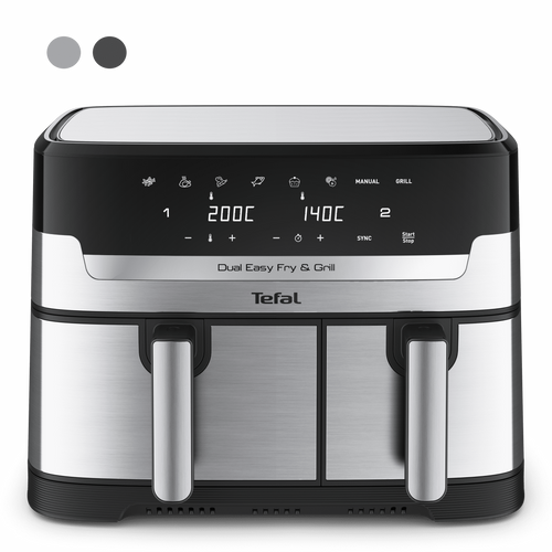 סיר גריל ובישול בריא דו-תאי 8.3 ליטר Tefal EY905D40