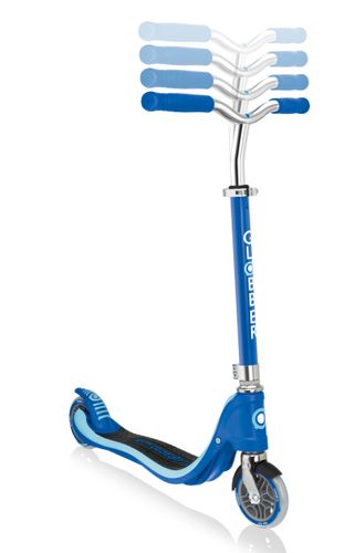 קורקינט לילדים ונוער פלואו FLOW 125 עם משטח מחוזק תלת שכבתי - כחול