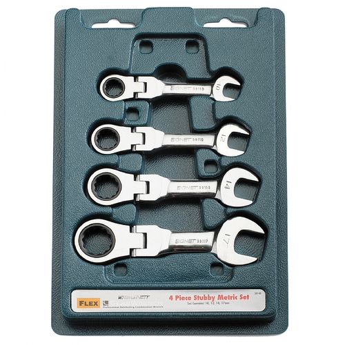 סט 12 יח' מפתחות רינג רצ'ט פרקי קצר מ