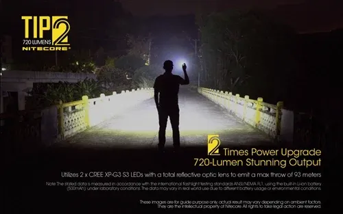 פנס נייטקור TIP 2 720 LUMEN NITECORE