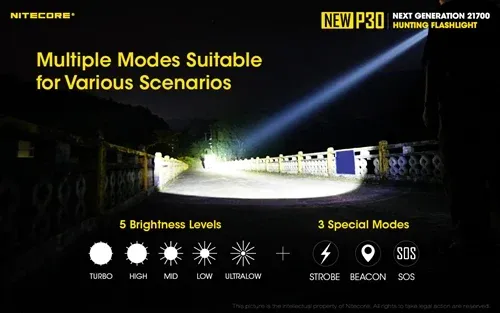 פנס נייטקור P30 NITECORE