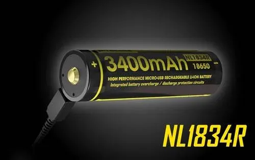 סוללה נטענת Nitecore NL1834R 3400mAh Li-ion