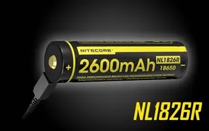 סוללה נטענת NL1826R 2600MAH USB RECHARGEABLE Li-ion