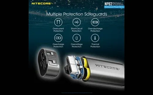 מטען נייד NITECORE NPB2 10,000MAH WATERPROOF POWER BANK