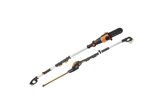מסור שרשרת +גוזם ענפים +מוט טלסקופי Worx WG908E.9