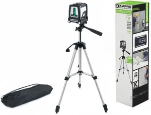 פלס לייזר פרולייזר ירוק כולל חצובה Kapro 872G