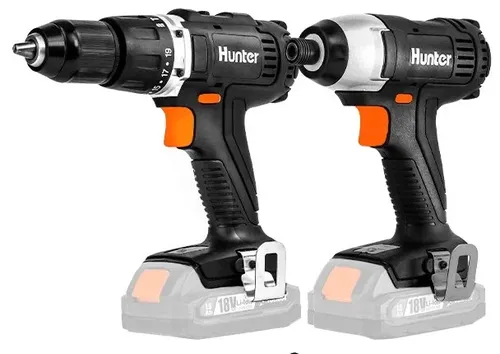 סט אימפקט + מברגה 12V כולל סוללה 1.5AH דגם HUNTER 100313-004