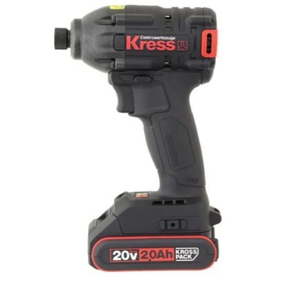 מברגת אימפקט נטענת + 2 סוללות KRESS KU290.3 20V 4Ah