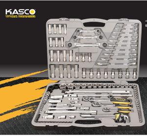 סט 129 בוקסות משולב הינע 1/4"+3/8"+1/2" KASCO