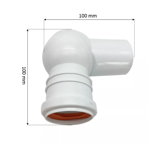 זווית פרק 360° מעלות קוטר 40 מ”מ (לבן)