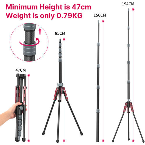  חצובת תאורה Ulanzi 2784 MT-49 Carbon Tripod