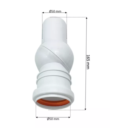 זווית פרק 360° מעלות קוטר 40 מ”מ (לבן)