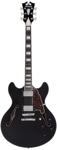 גיטרה רבע נפח + נרתיק D'Angelico Premier DC BLACK FLAKE DAPDCBLF2NS