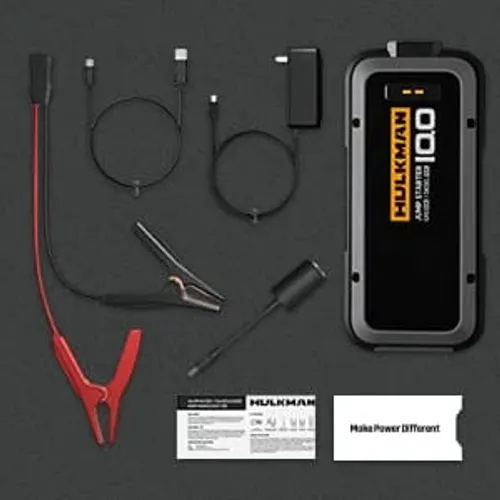 בוסטר מקצועי לרכב HULKMAN Alpha 100 4000A Heavy Duty Jump Starter