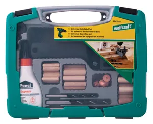 ערכת חיבור דיבלים, אביזרים, מקדחים WOLFCRAFT