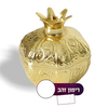 10 רימון פלסטיק זהב לעיצוב שלחן ראש השנה