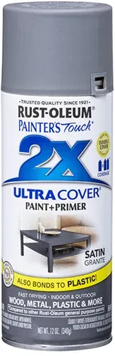 2X RUST-OLEUM ספריי צבע מט מושלם אפור