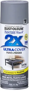 2X RUST-OLEUM ספריי צבע מט מושלם אפור