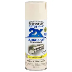 2X RUST-OLEUM ספריי צבע שנהב מבריק