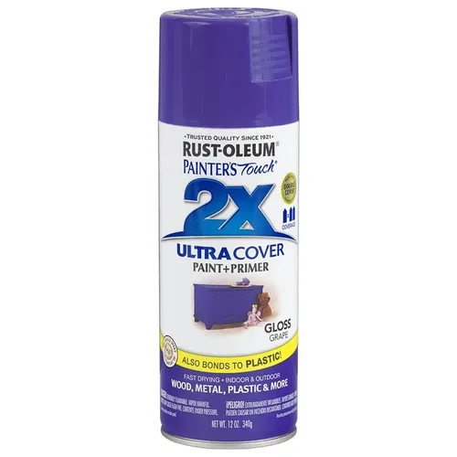 2X RUST-OLEUM ספריי צבע סגול מבריק