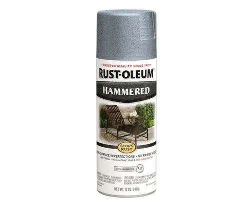 2X RUST-OLEUM ספריי צבע רקוע כסף
