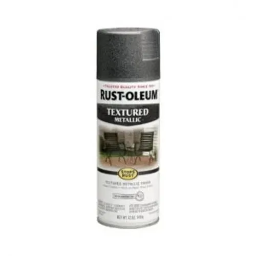 2X RUST-OLEUM ספריי צבע מגורען כסף