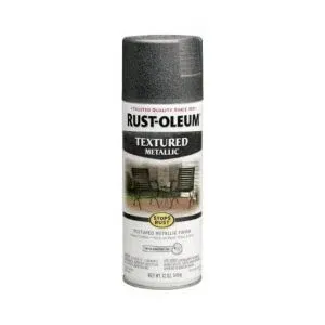 2X RUST-OLEUM ספריי צבע מגורען כסף