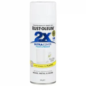 2X RUST-OLEUM ספריי צבע לבן מבריק