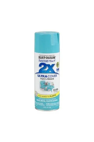 2X RUST-OLEUM ספריי צבע טורקיז מבריק