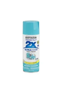 2X RUST-OLEUM ספריי צבע טורקיז מבריק