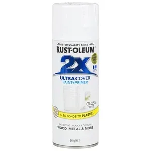 2X RUST-OLEUM ספריי צבע זכוכית חלבי