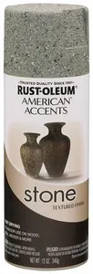 2X RUST-OLEUM ספריי צבע אפקט אבן אפור