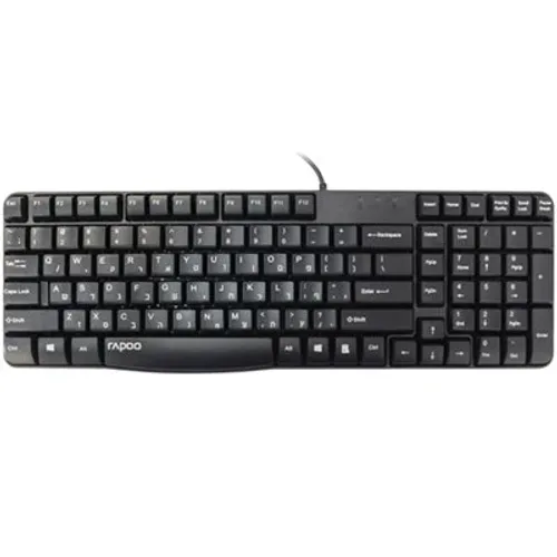 מקלדת למחשב עם חיבור USB עברית\אנגלית C-8200