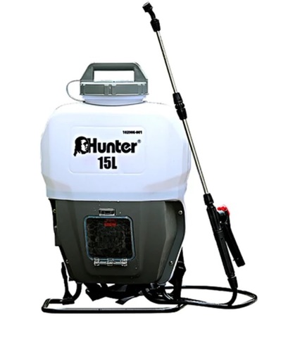 מרסס גב 15 ליטר נטען 18V כולל סוללה 1.5AH + מטען מבית HUNTER מק