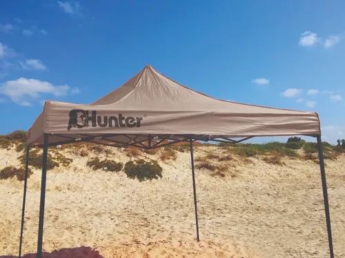 גזיבו אפור כיסוי PU עמיד לשמש עם תיק HUNTER 3X3 151314-011