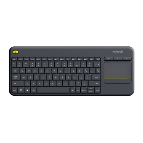מקלדת אלחוטית + משטח מגע Logitech K400 Plus 920-007145 Keyboard + Touch Pad