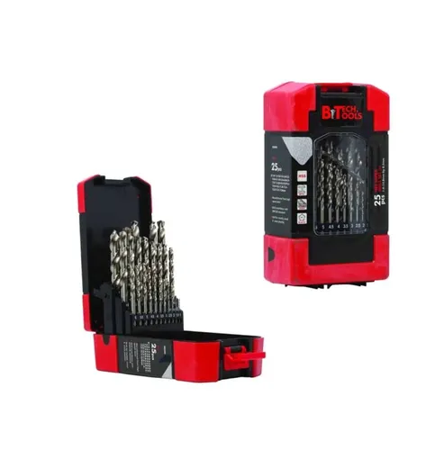 סט מקדחי מתכת HSS M2 PRO (מידות כל 0.5) – 25 יח' B-TECH TOOLS