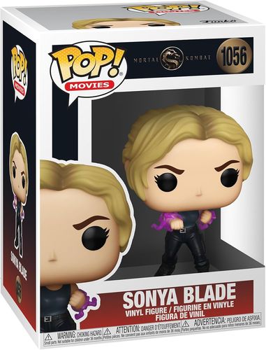 בובת פופ מורטל קומבט סוניה בלייד Funko POP Movies: Mortal Kombat - Sonya Blade Vinyl Figure, Multicolor, Standard