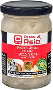 גינגר כבוש לסושי ללא צבע 250 ג